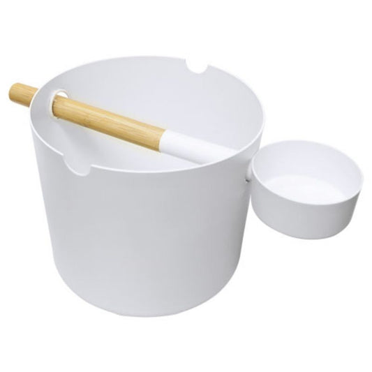 finnsa-sauna-spand-og-oese-saet-hvid-aluminium-1650 - billede 1