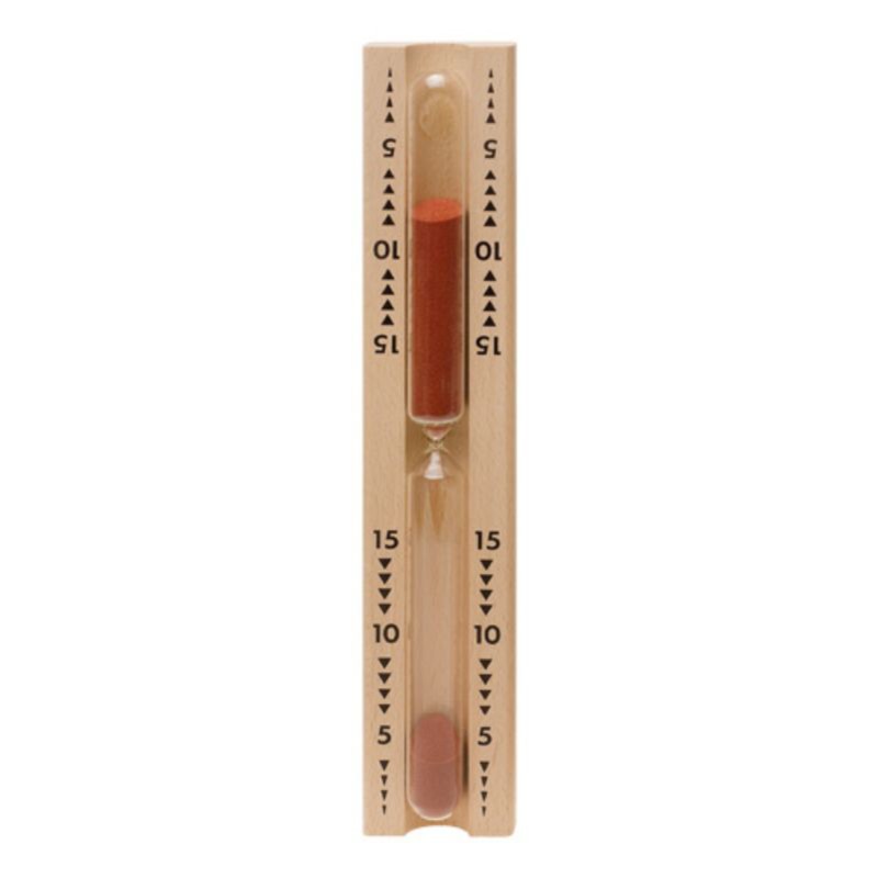 finnsa-30-min-sauna-timeglas-roed-1626 - billede 1