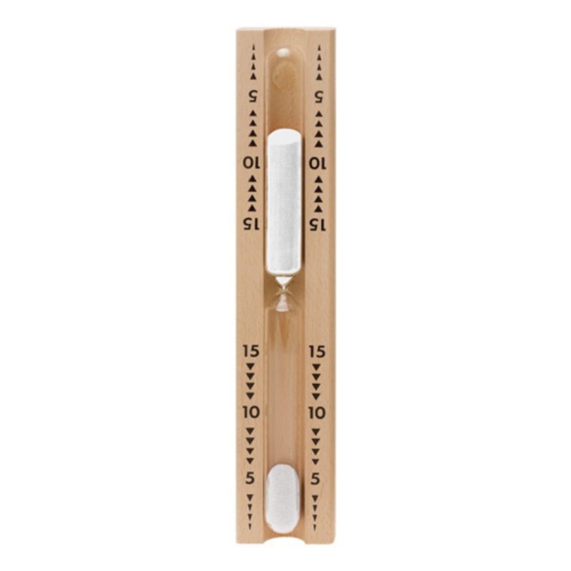 finnsa-15-min-sauna-timeglas-hvid-1625 - billede 1