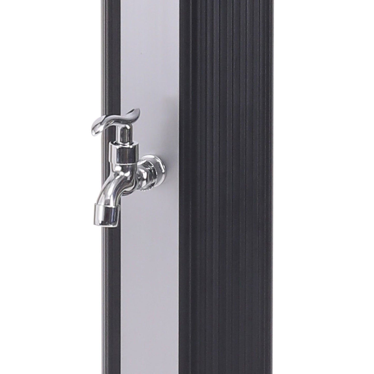 Milano XL Solar Shower med monteret vandhane i krom